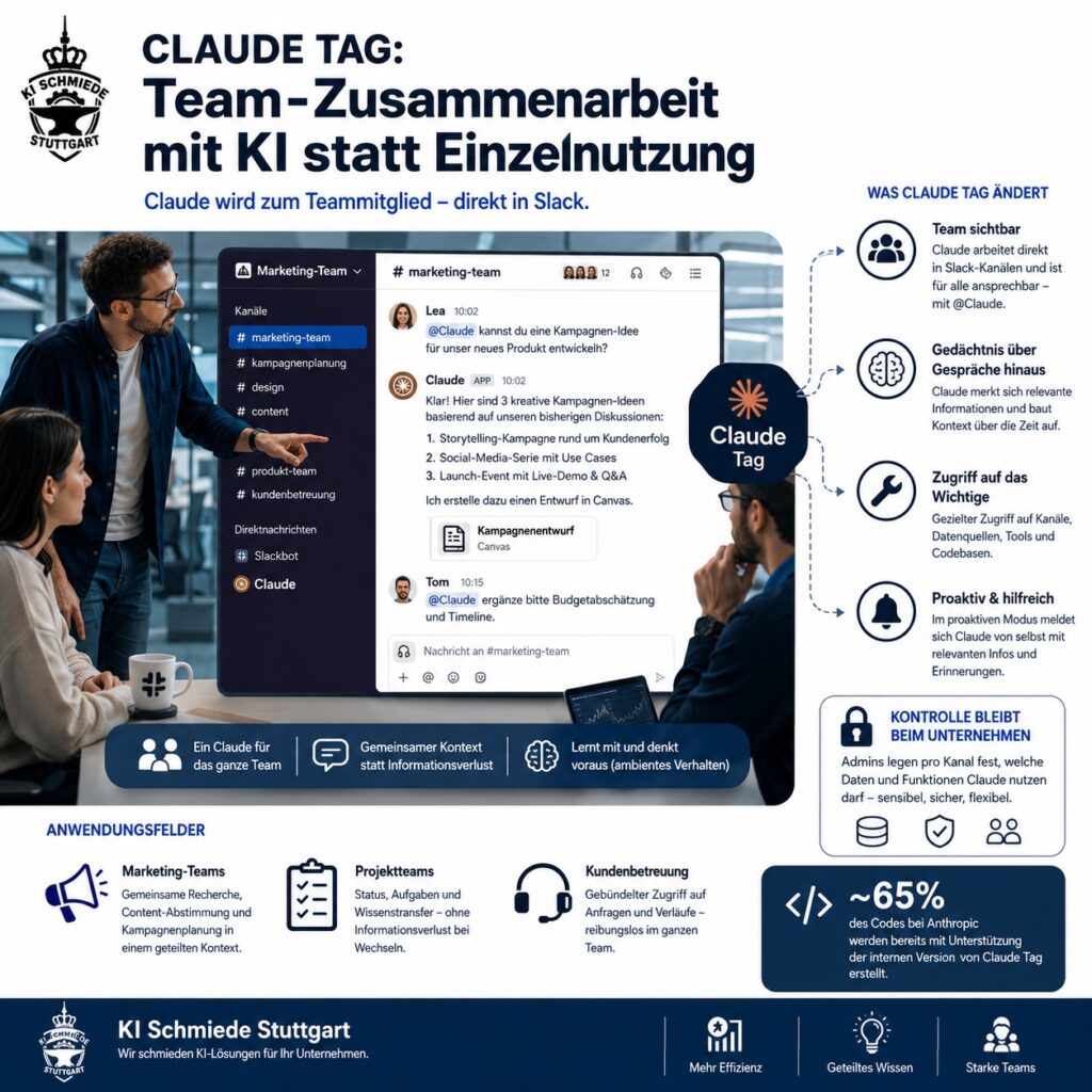 Claude Tag: Team-Zusammenarbeit mit KI statt Einzelnutzung