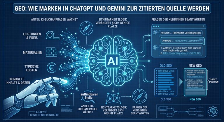 Geo: Wie Marken in ChatGPT und Gemini zur zitierten Quelle werden